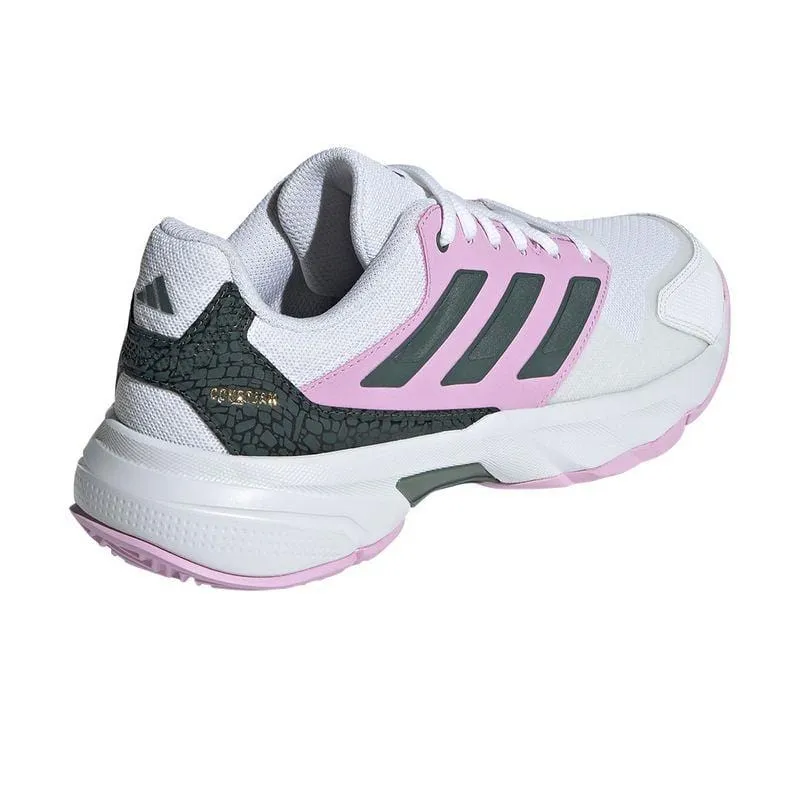 ADIDAS CourtJam Control 3 Womens All Court Shoes - Bronze Strata / Legend Ink / Bliss Lilac
