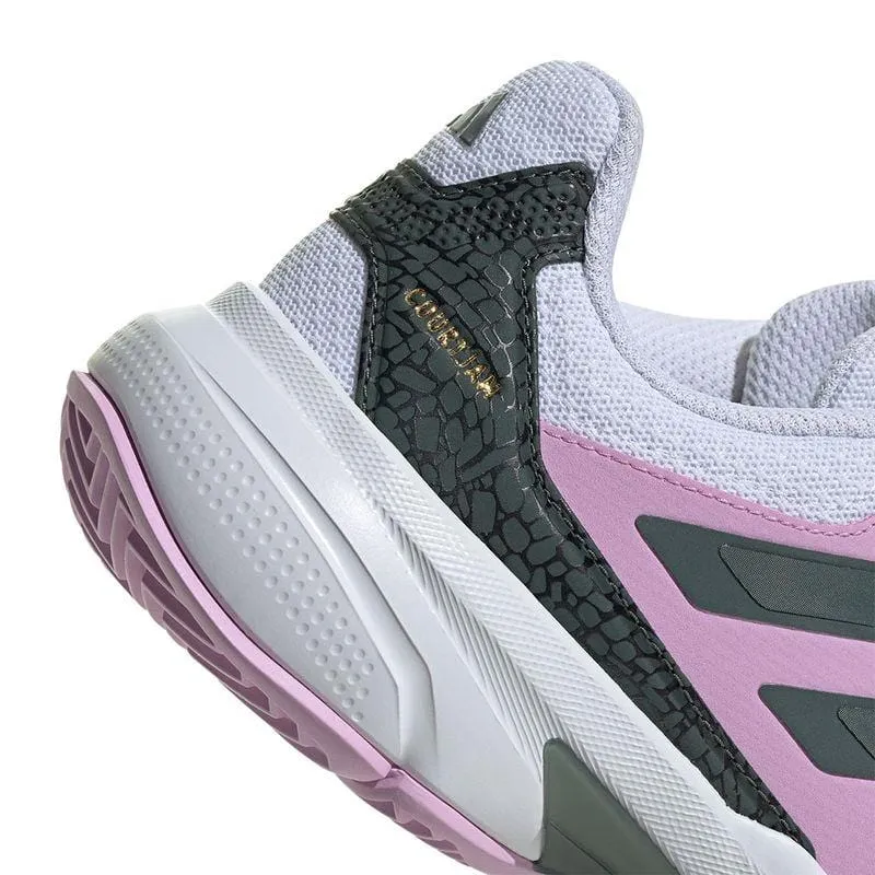 ADIDAS CourtJam Control 3 Womens All Court Shoes - Bronze Strata / Legend Ink / Bliss Lilac