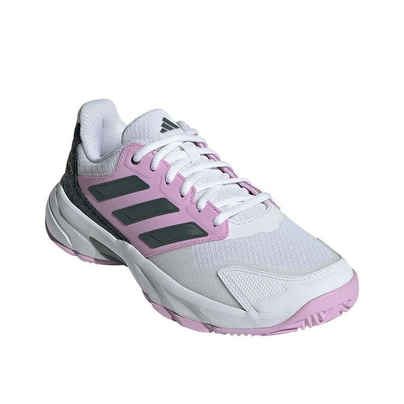 ADIDAS CourtJam Control 3 Womens All Court Shoes - Bronze Strata / Legend Ink / Bliss Lilac