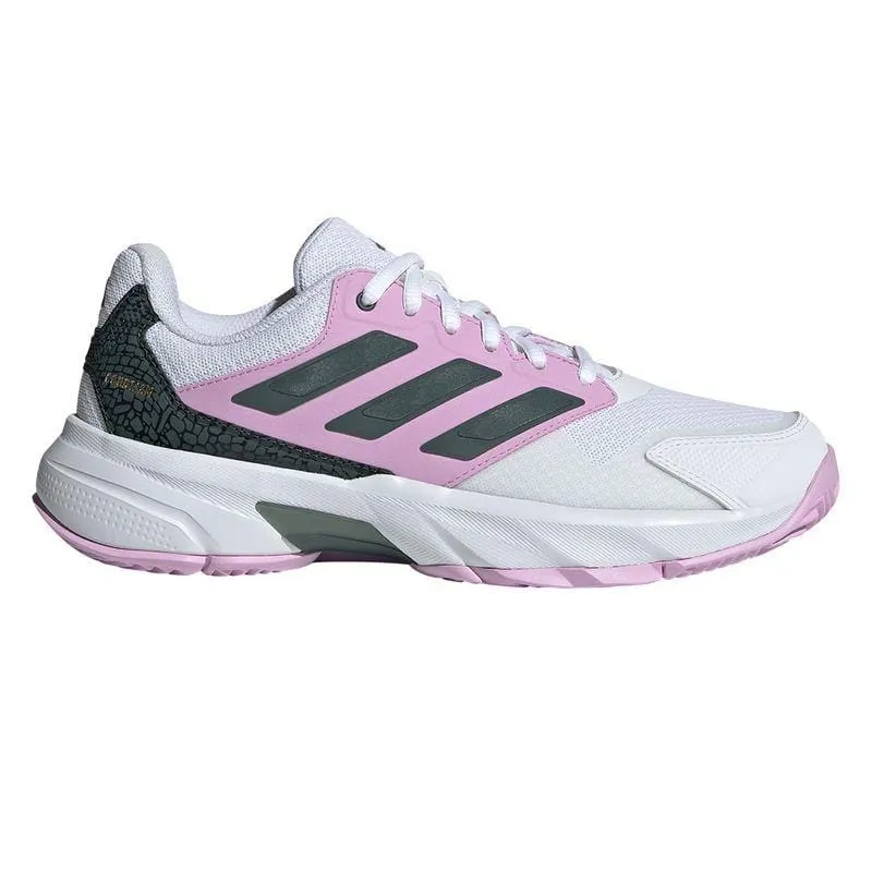 ADIDAS CourtJam Control 3 Womens All Court Shoes - Bronze Strata / Legend Ink / Bliss Lilac