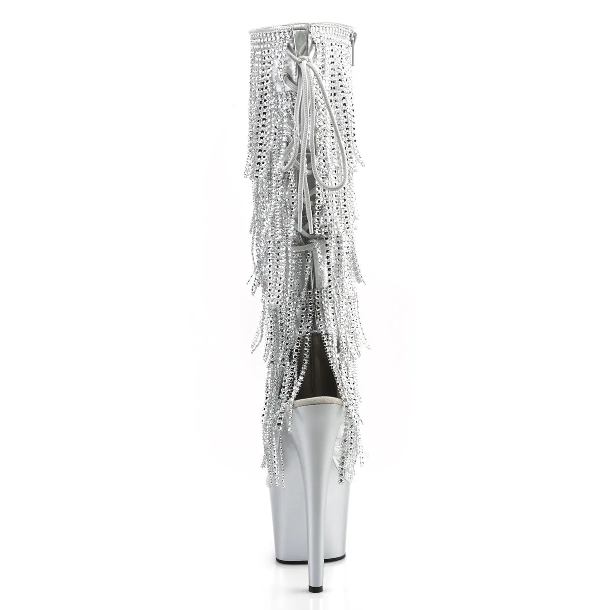ADORE-2024RSF Pleaser Silver Sexy Platform Shoes (Pole Dancing Heels)