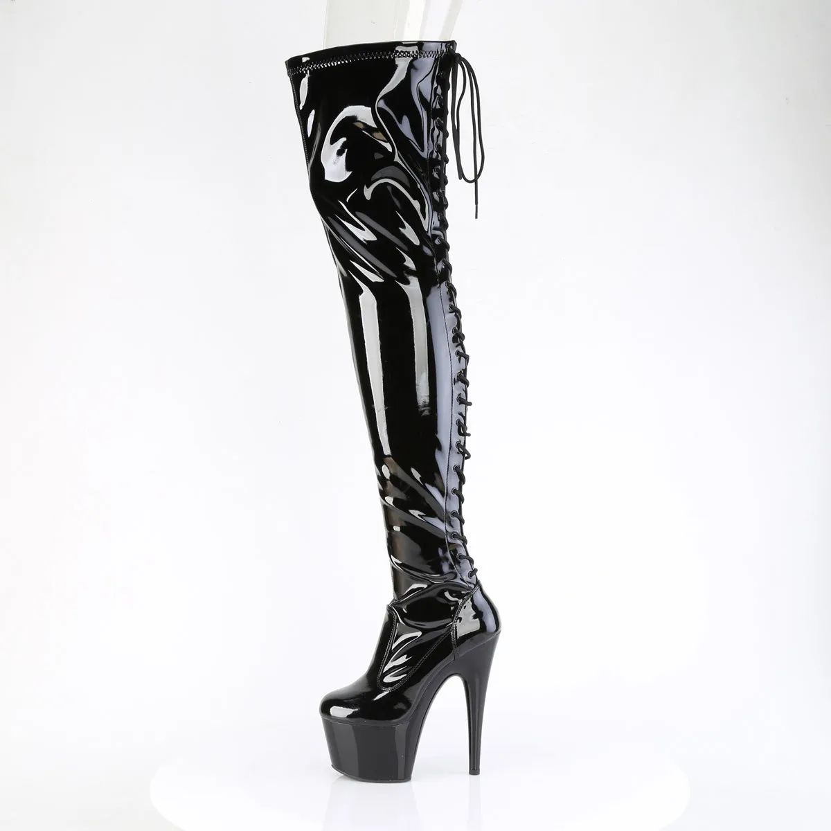 ADORE-3850 Pleaser Black Patent Sexy Platform Shoes (Pole Dancing Heels)