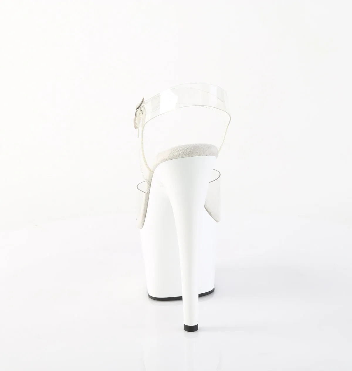 ADORE-708 Pleaser Clear/White Sexy Platform Shoes (Pole Dancing Heels)