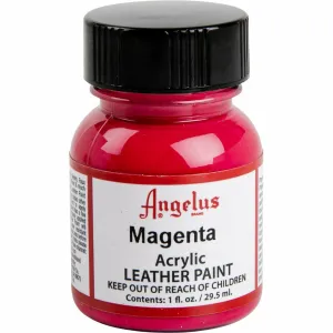 Angelus Acrylic Paint Magenta #187 29Ml Use On Leather, Vinyl Or Fabric