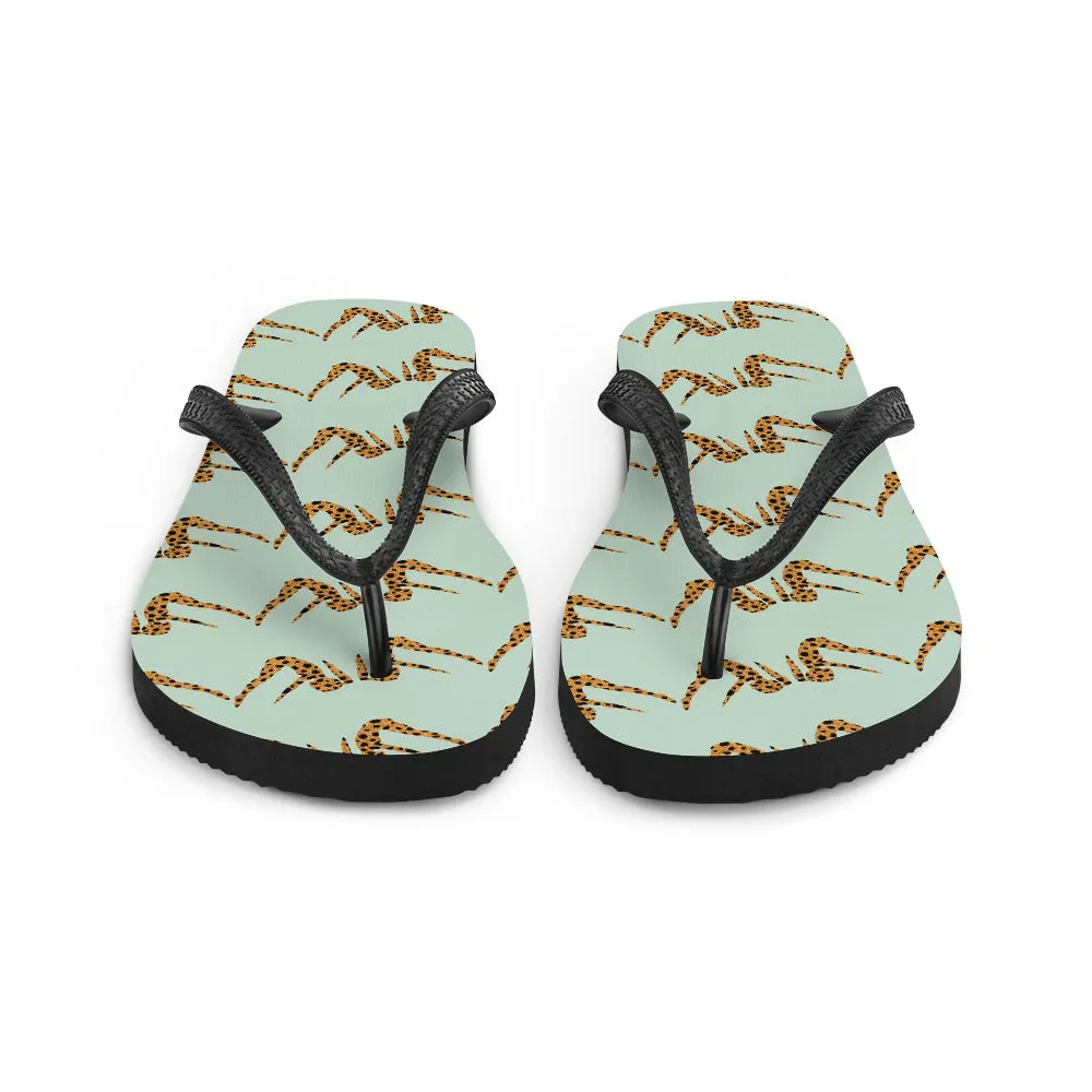 Animal Print Teaser Flip-Flops