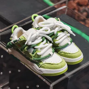 Aule Mint Distressed Sneakers