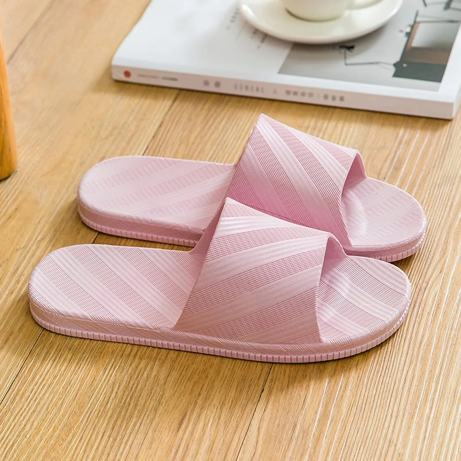 Bathroom Slippers Slippers with Arch Support for Women Ultra Comfort Non-Slip Shower Sandals Indoor and Outdoor