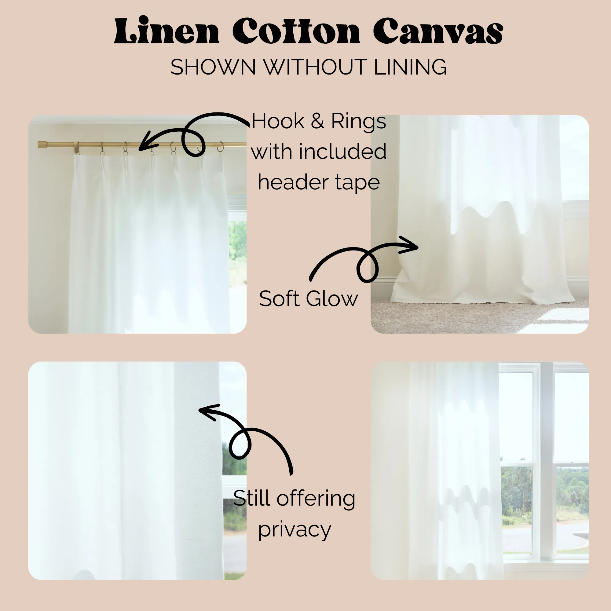 Boho Desert Curtain Panel