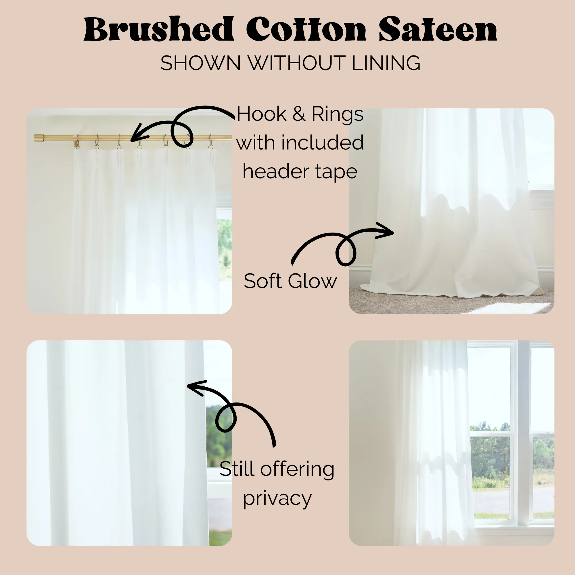 Boho Desert Curtain Panel