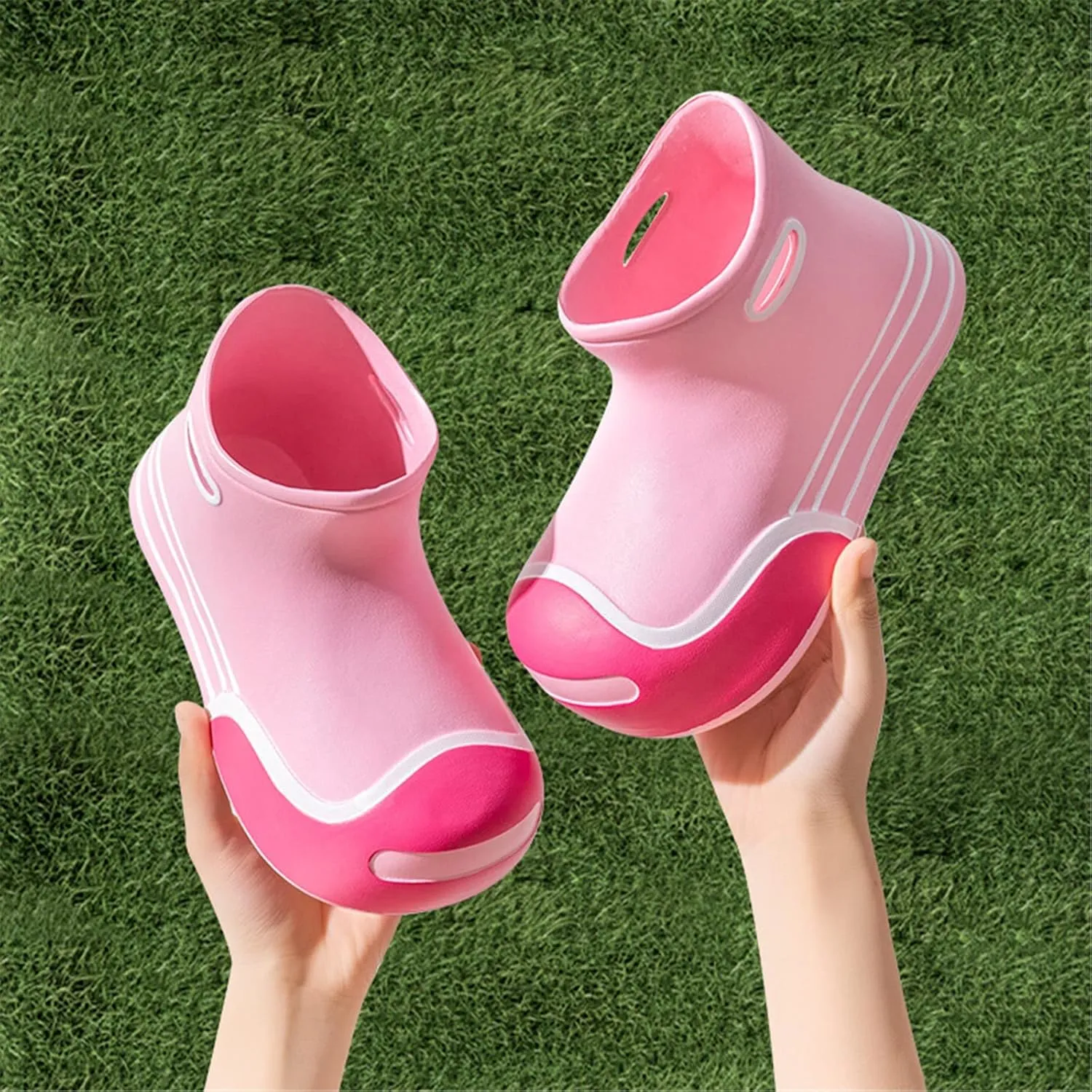 Boys Girls Soft Cute Rain Boots Big Kids Children Rain Boots Portable Comfortable Anti Slip Rainy Girls Leather Shoes