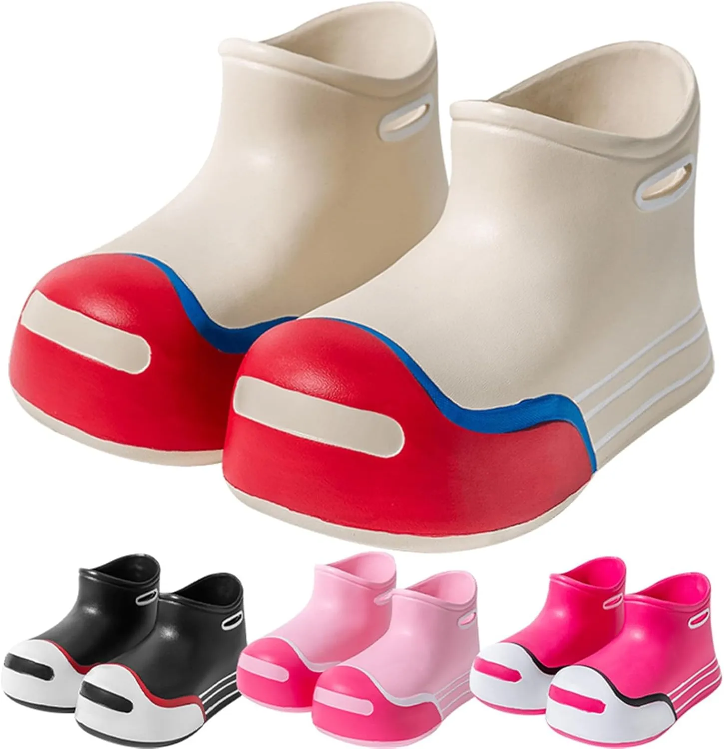 Boys Girls Soft Cute Rain Boots Big Kids Children Rain Boots Portable Comfortable Anti Slip Rainy Girls Leather Shoes