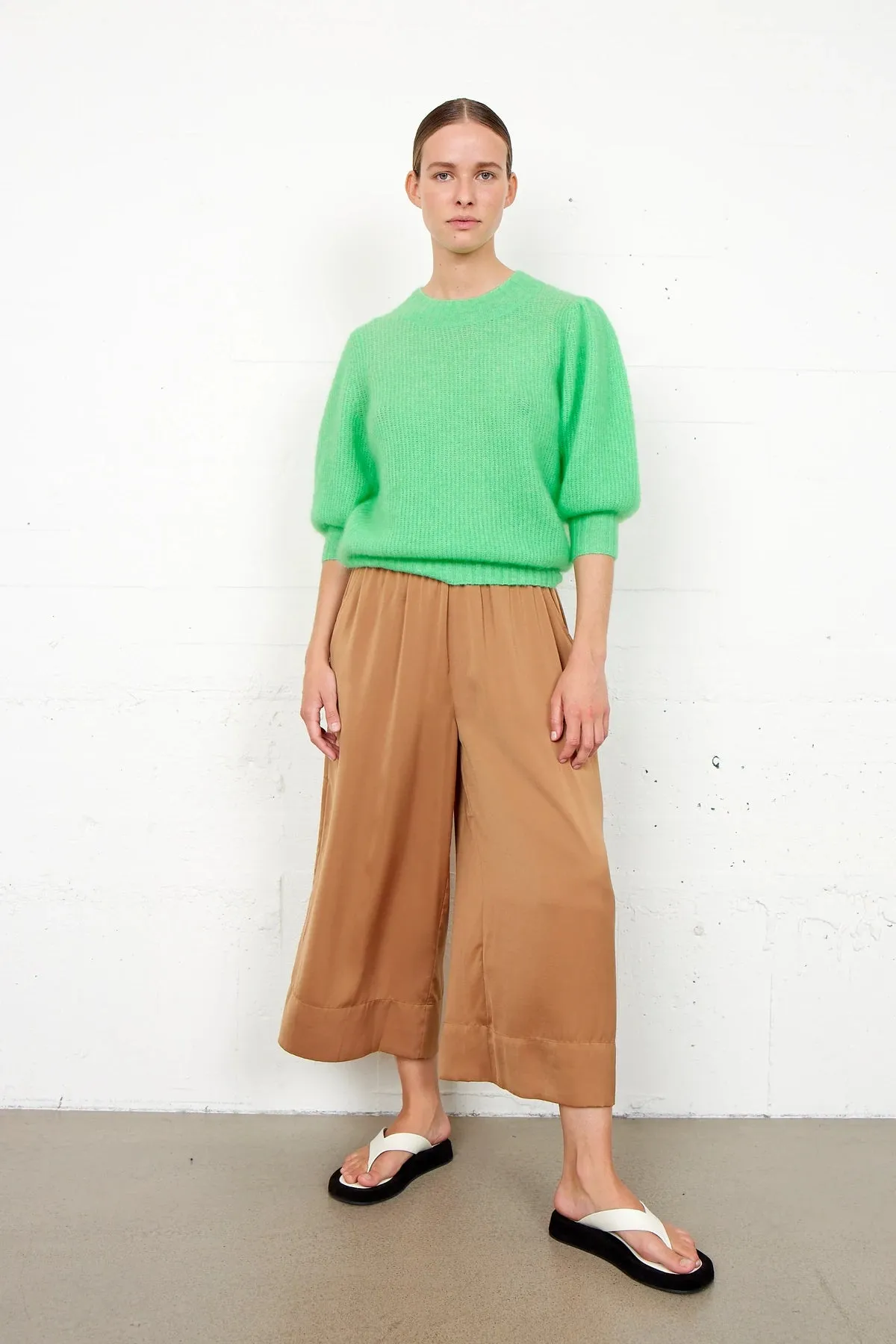 Brooky Knit Puff SS - Absinthe Green