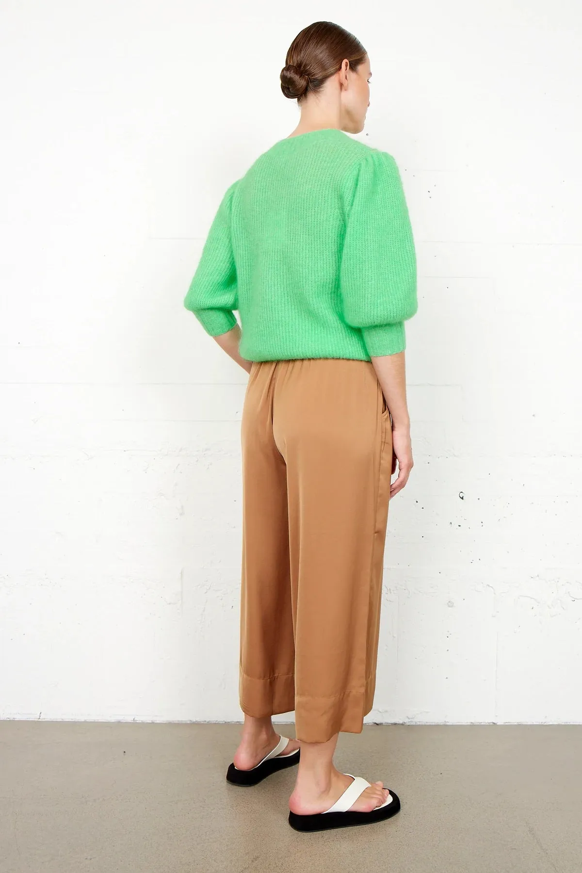 Brooky Knit Puff SS - Absinthe Green