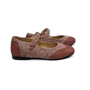 BRUNELLIS Pink Stone Wingtip Mary Jane S24