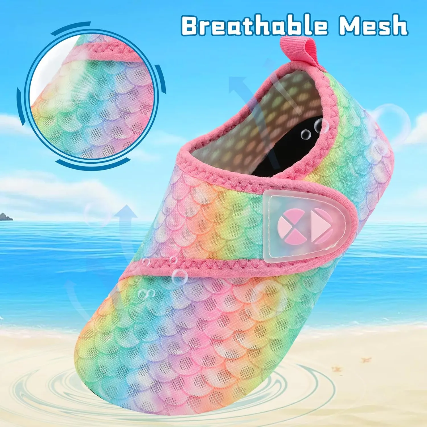 Centipede Demon Kids Water Shoes Boys Girls Breathable Swim Pool Shoes Quick Dry Toddler Aqua Socks Barefoot Beach Sandals for Outdoor Water Sports Little/Big Kids