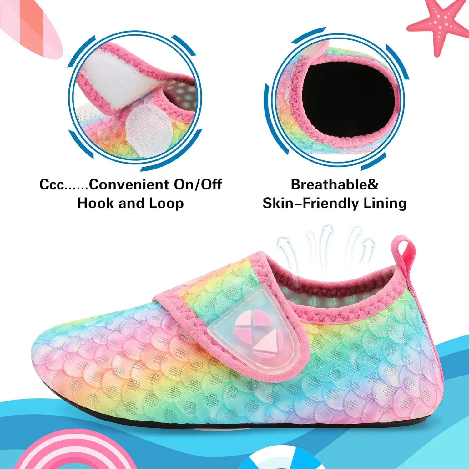 Centipede Demon Kids Water Shoes Boys Girls Breathable Swim Pool Shoes Quick Dry Toddler Aqua Socks Barefoot Beach Sandals for Outdoor Water Sports Little/Big Kids