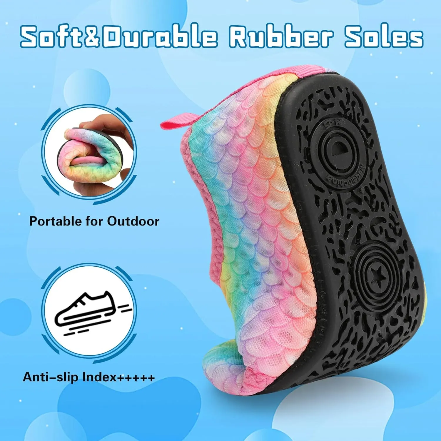 Centipede Demon Kids Water Shoes Boys Girls Breathable Swim Pool Shoes Quick Dry Toddler Aqua Socks Barefoot Beach Sandals for Outdoor Water Sports Little/Big Kids