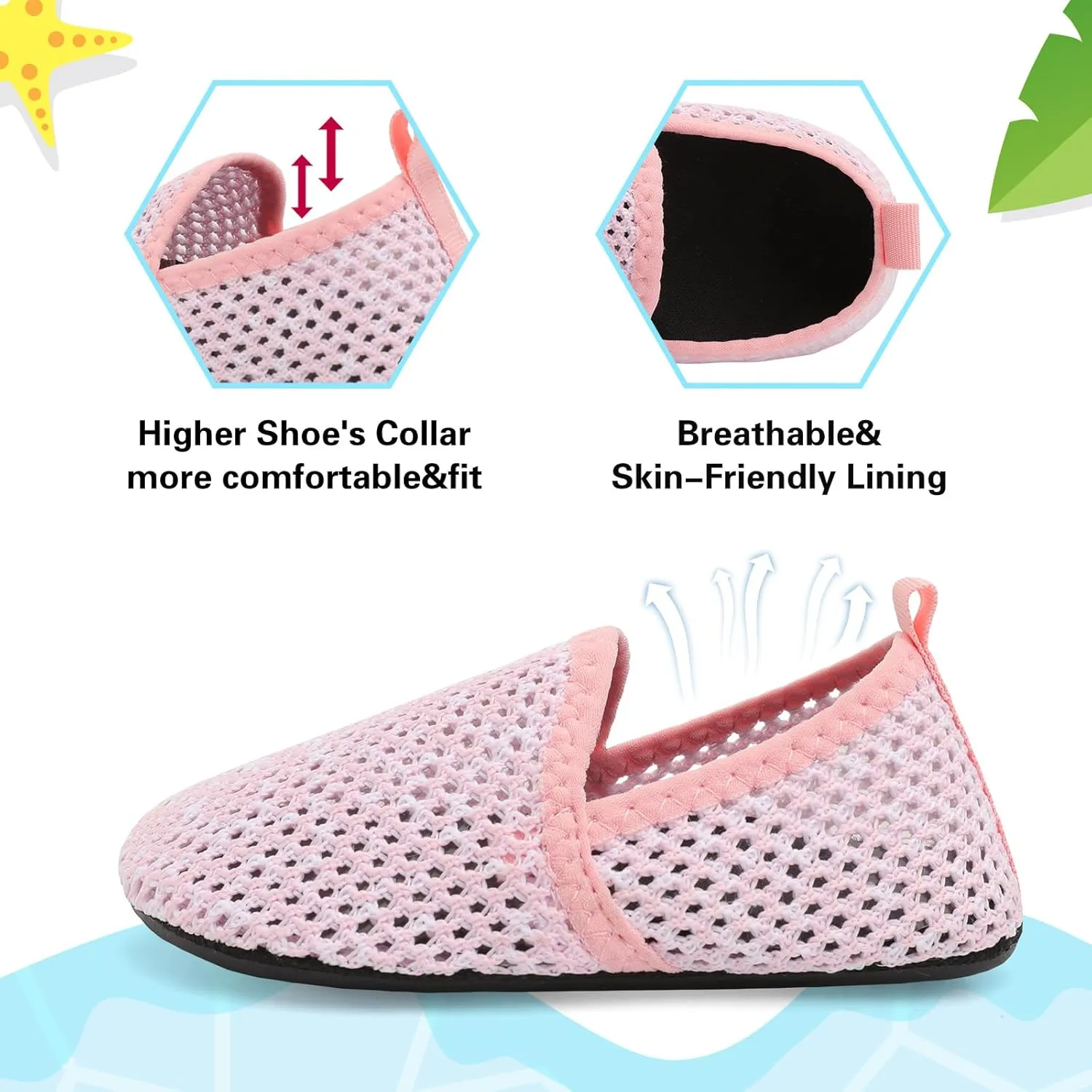 Centipede Demon Toddler Water Shoes for Girls Boys Kids Baby Beach Swim Aqua Socks Quick Dry Summer Sandals for Pool Outdoor Sports Barefoot Sock Shoe Rubber Soles Slippers
