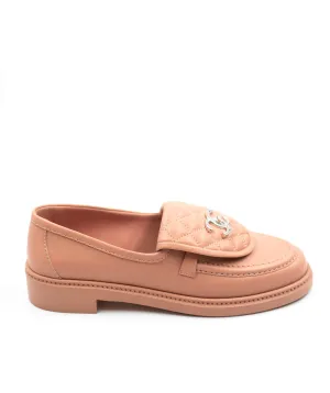 Chanel turnlock loafers pink 39.5 ALL0084
