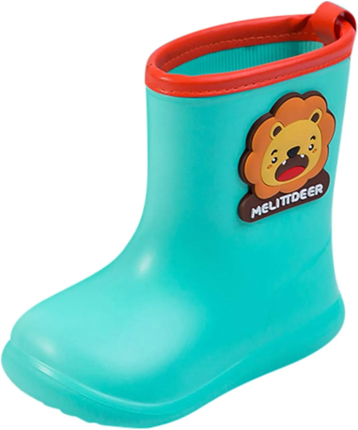 Children's Spring Cartoon Waterproof Rain Boots for Little Kids Toddler Baby Boys Girls Anti-Slip Ankle Jelly Rainshoes