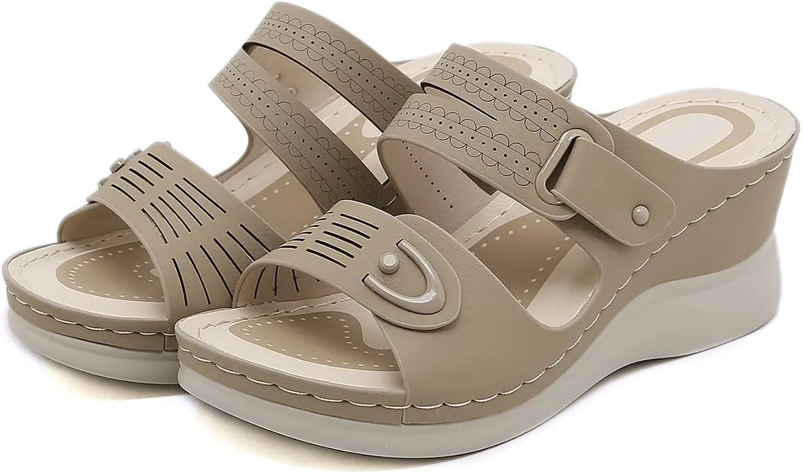 Ciuyurra Women Arch Support Slide Sandals