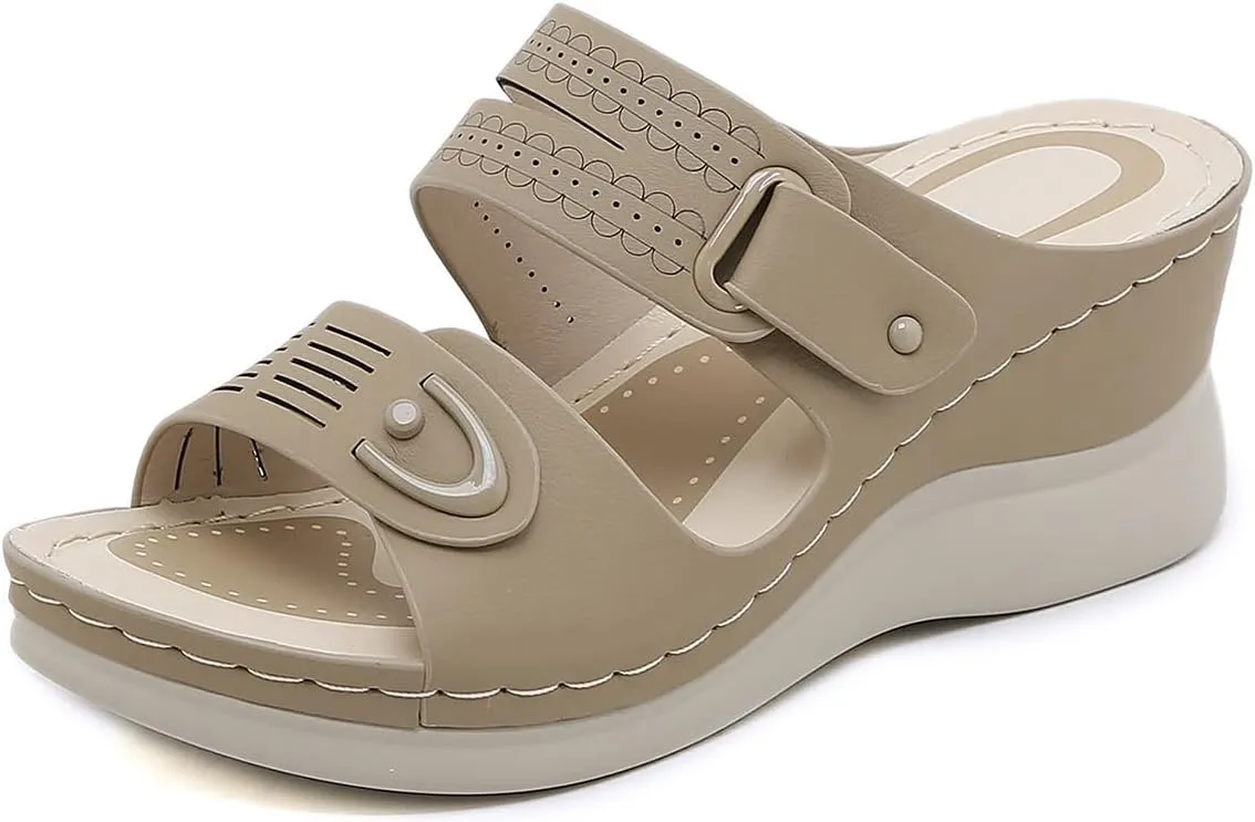 Ciuyurra Women Arch Support Slide Sandals