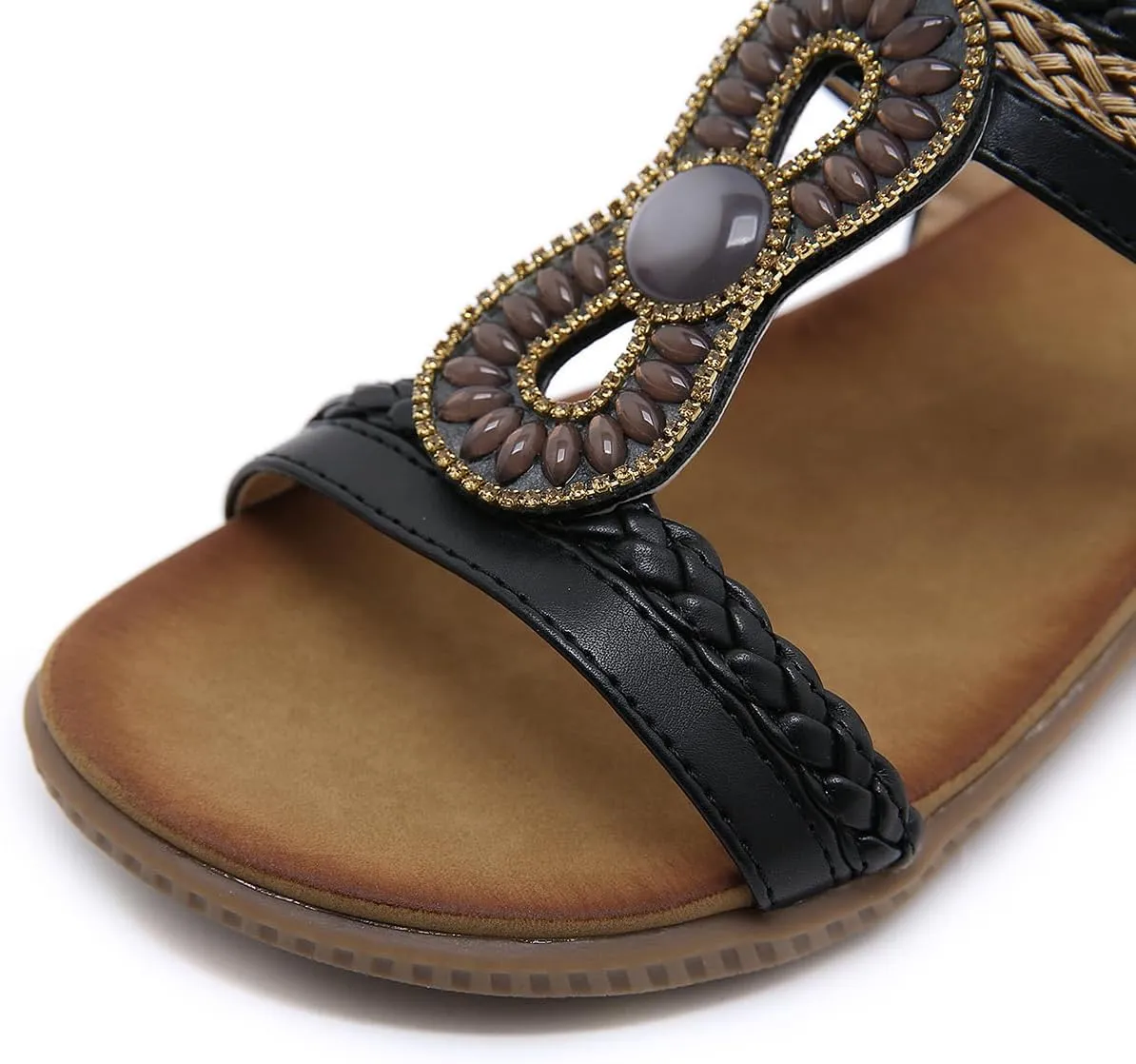 Ciuyurra Women Vintage Bohemia Flat Slide Sandals