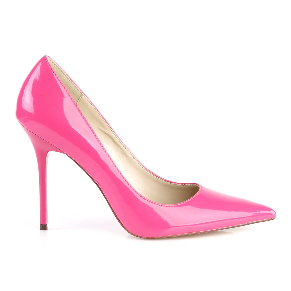 CLASSIQUE-20 Pleaser Hot Pink Sexy Single Sole Shoes (Fetish Footwear)
