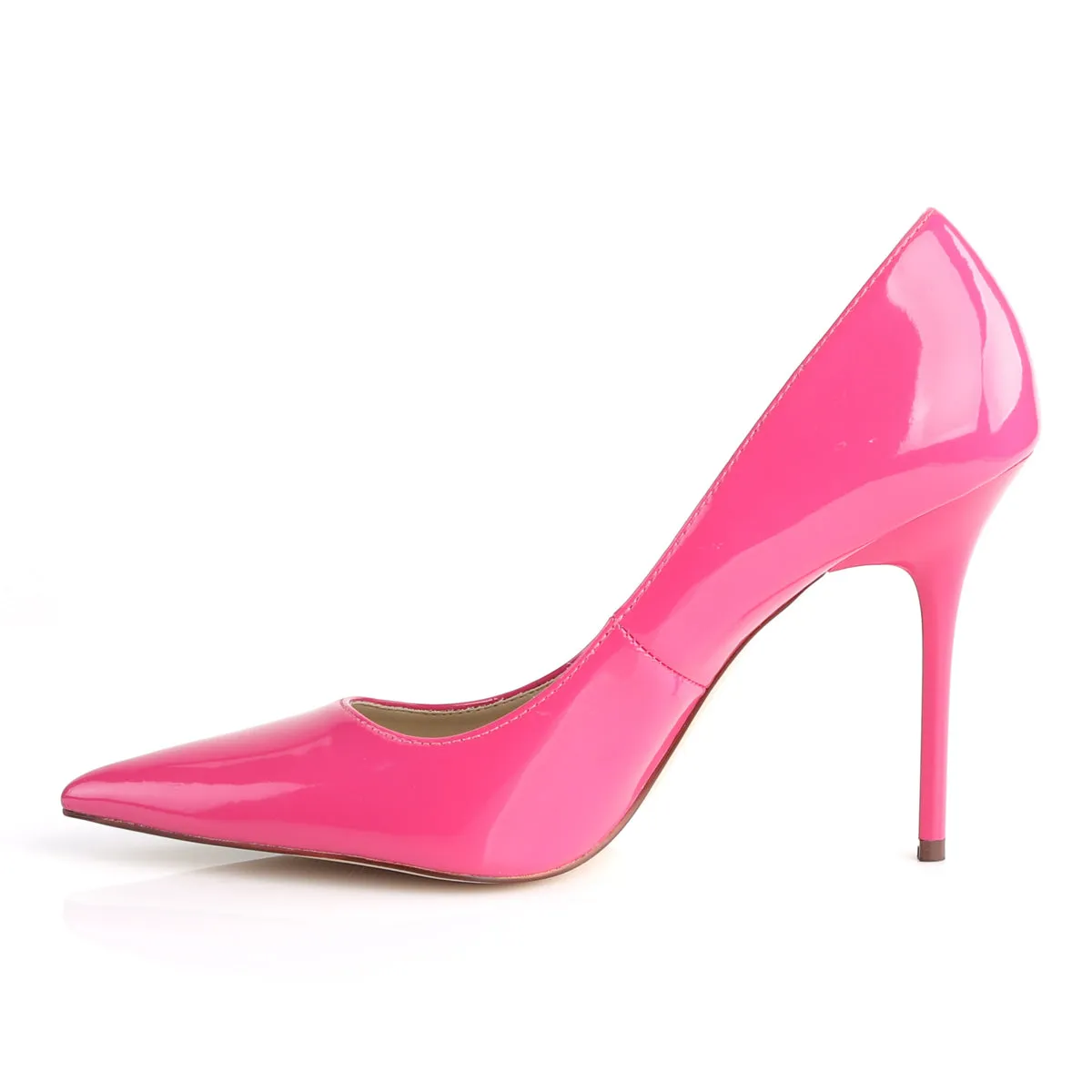 CLASSIQUE-20 Pleaser Hot Pink Sexy Single Sole Shoes (Fetish Footwear)