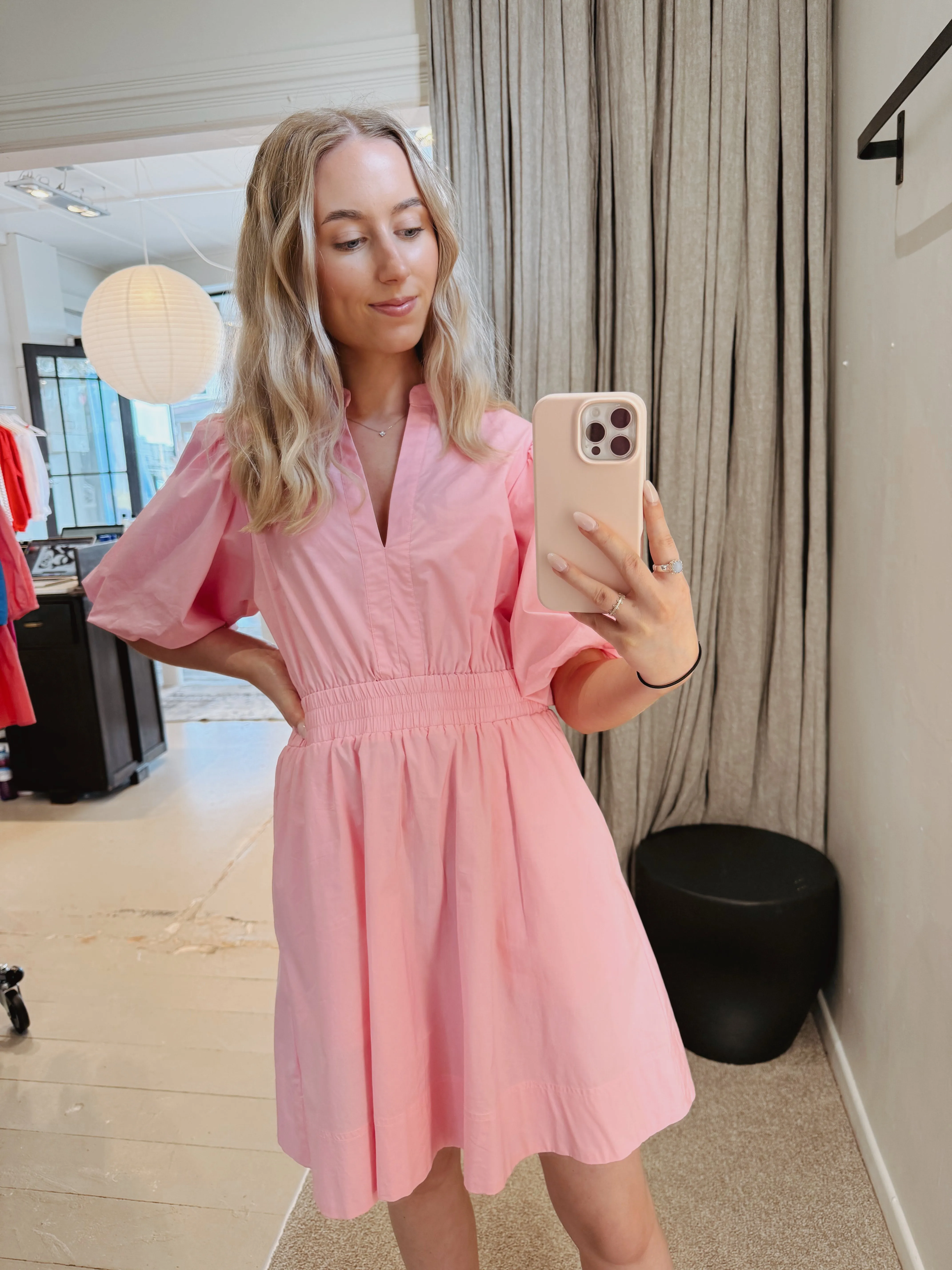 Crescent Mini Dress | Rose Pink