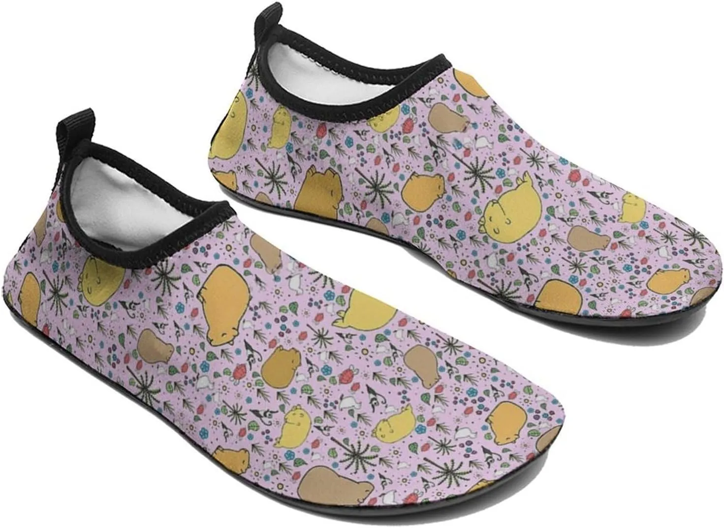 Cute Capybaras Pattern Water Shoes Beach Shoes Aqua Socks for Women Men Swimming Yoga