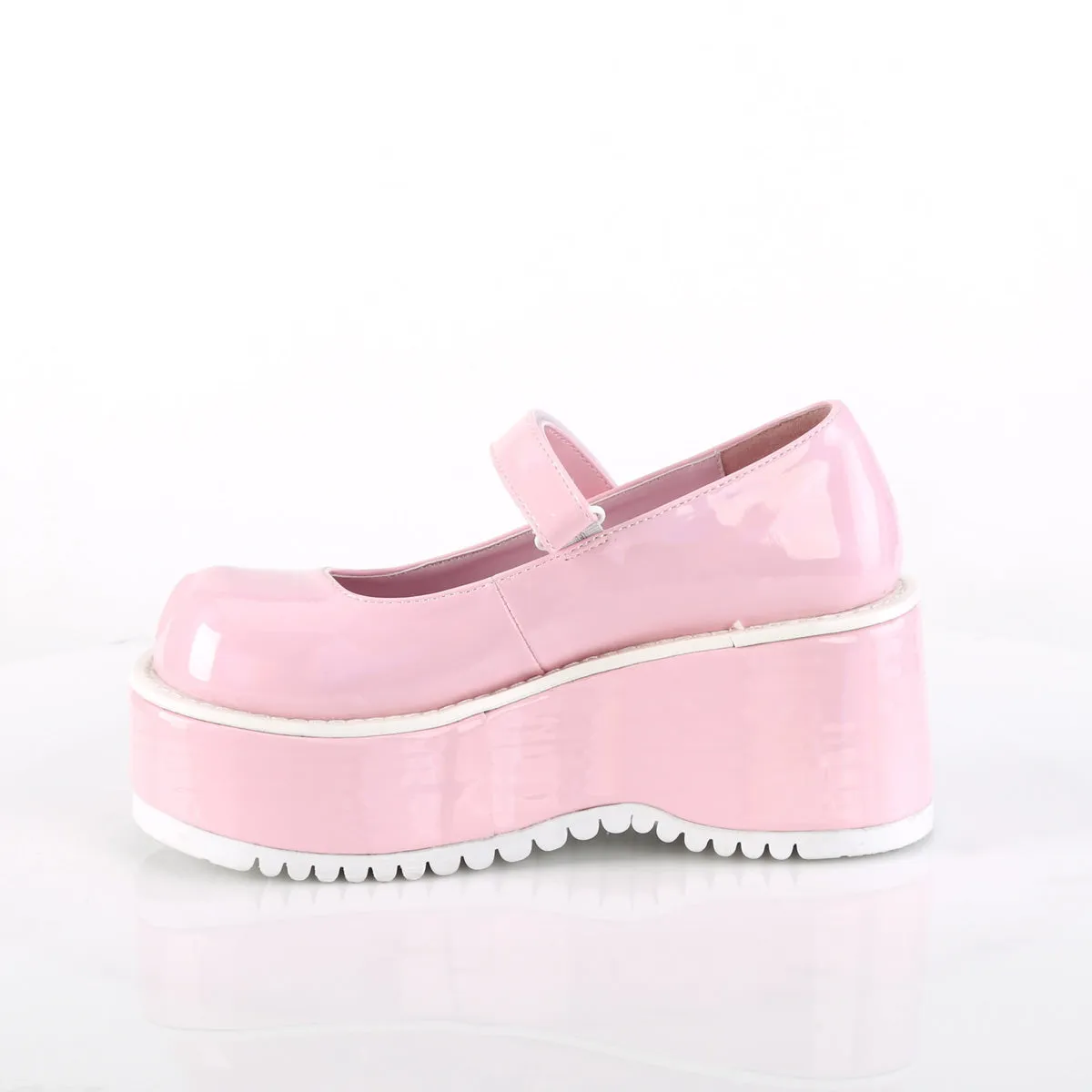DOLLIE-01 DemoniaCult Baby Pink Patent Sexy Women's Heels & Platform Shoes (Alternative Footwear)