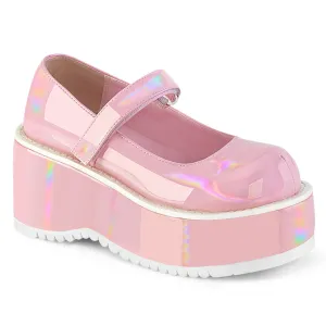 DOLLIE-01 DemoniaCult Baby Pink Patent Sexy Women's Heels & Platform Shoes (Alternative Footwear)