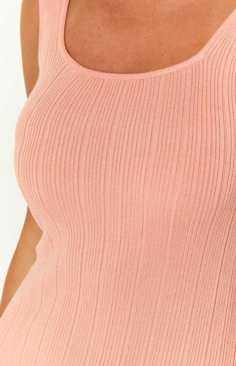 Drea Peach Mini Dress