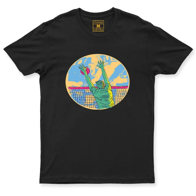 Drifit Shirt: Sunset Volleyball