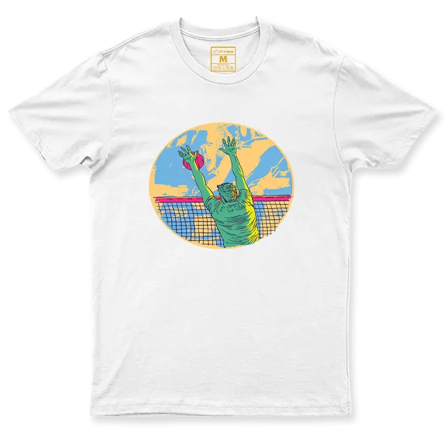 Drifit Shirt: Sunset Volleyball