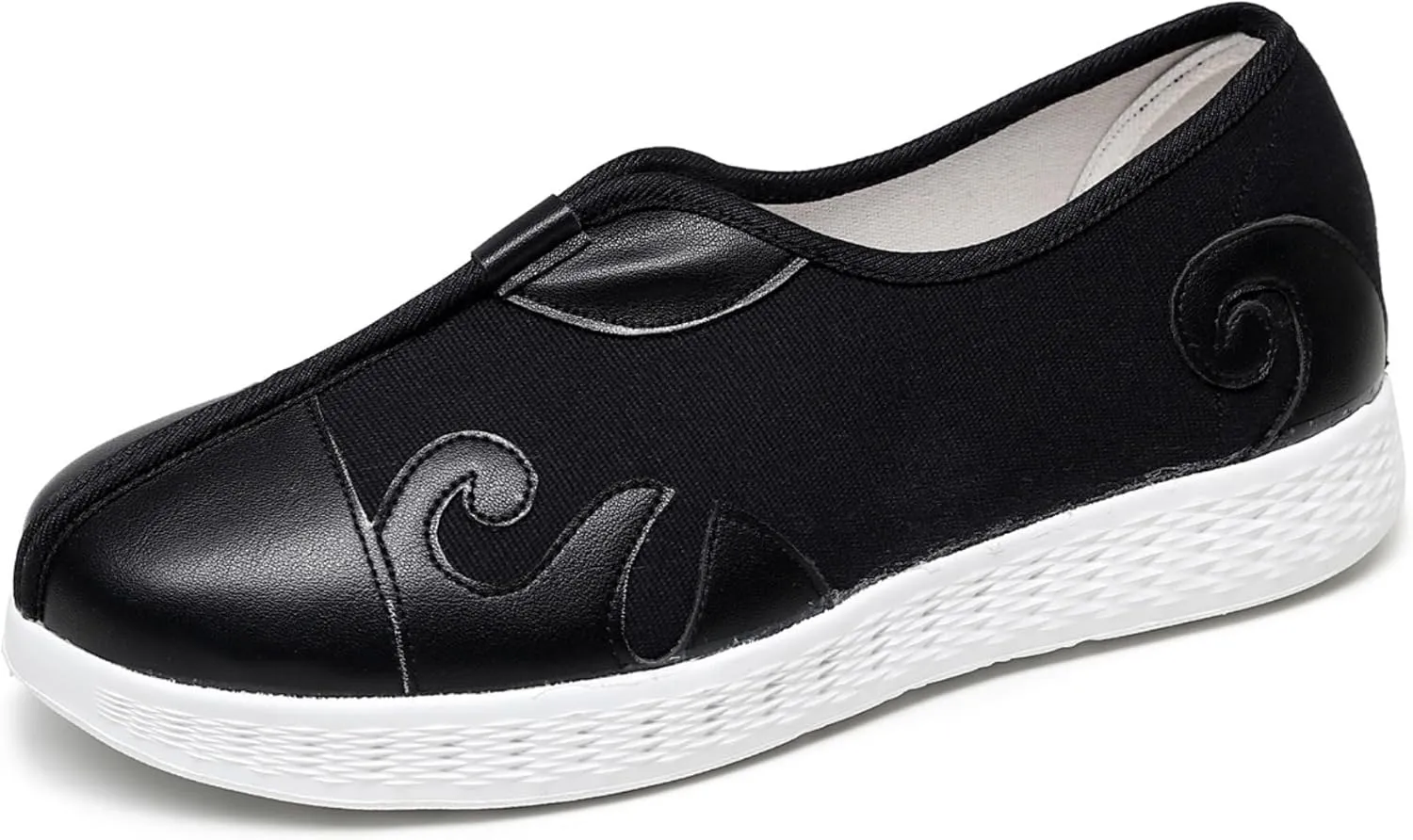 Embroidered Traditional Chinese Dragon Slip-On Canvas Loafers for Men - Comfortable and Stylish Casual Walking Shoes with Non-Slip Rubber Sole, Ideal for Everyday Wear Kung Fu shoes