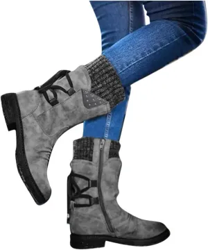Gibobby Women Boots Winter Hiking Boots Keep Warm Anti-Slip Soft Warm Fur Lined Winter Ankle Boots