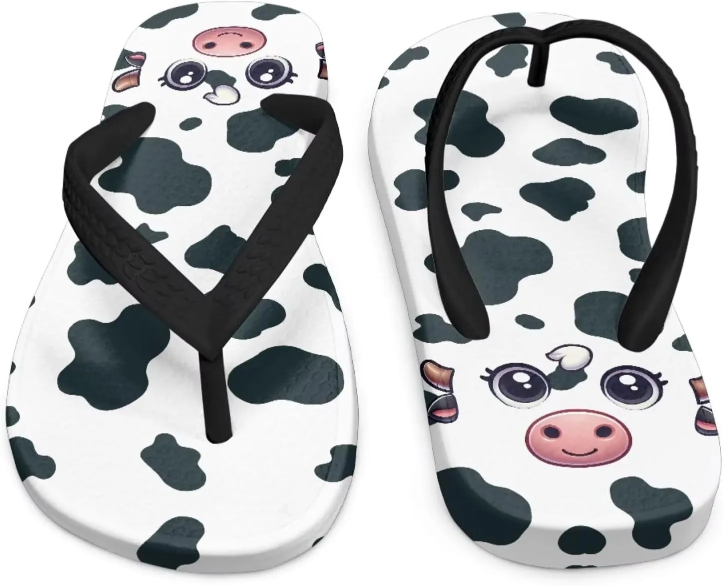 Girls Boys Cartoon Animal Print Flip Flops Sandals Kids Water Shoes Thong Beach Slides Quick Dry
