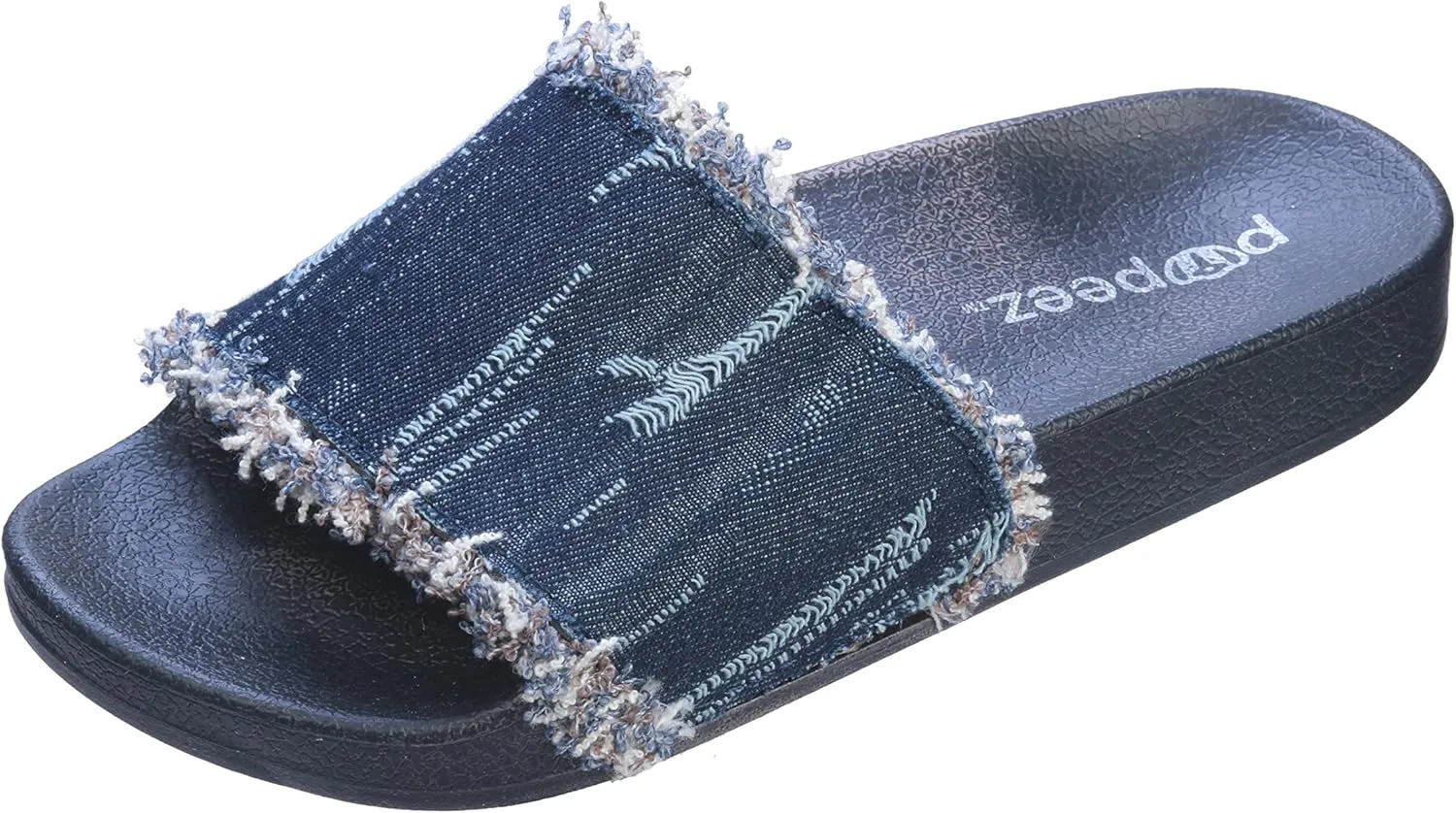 Girl's Sandals Open Toe Slide Denim Slipper