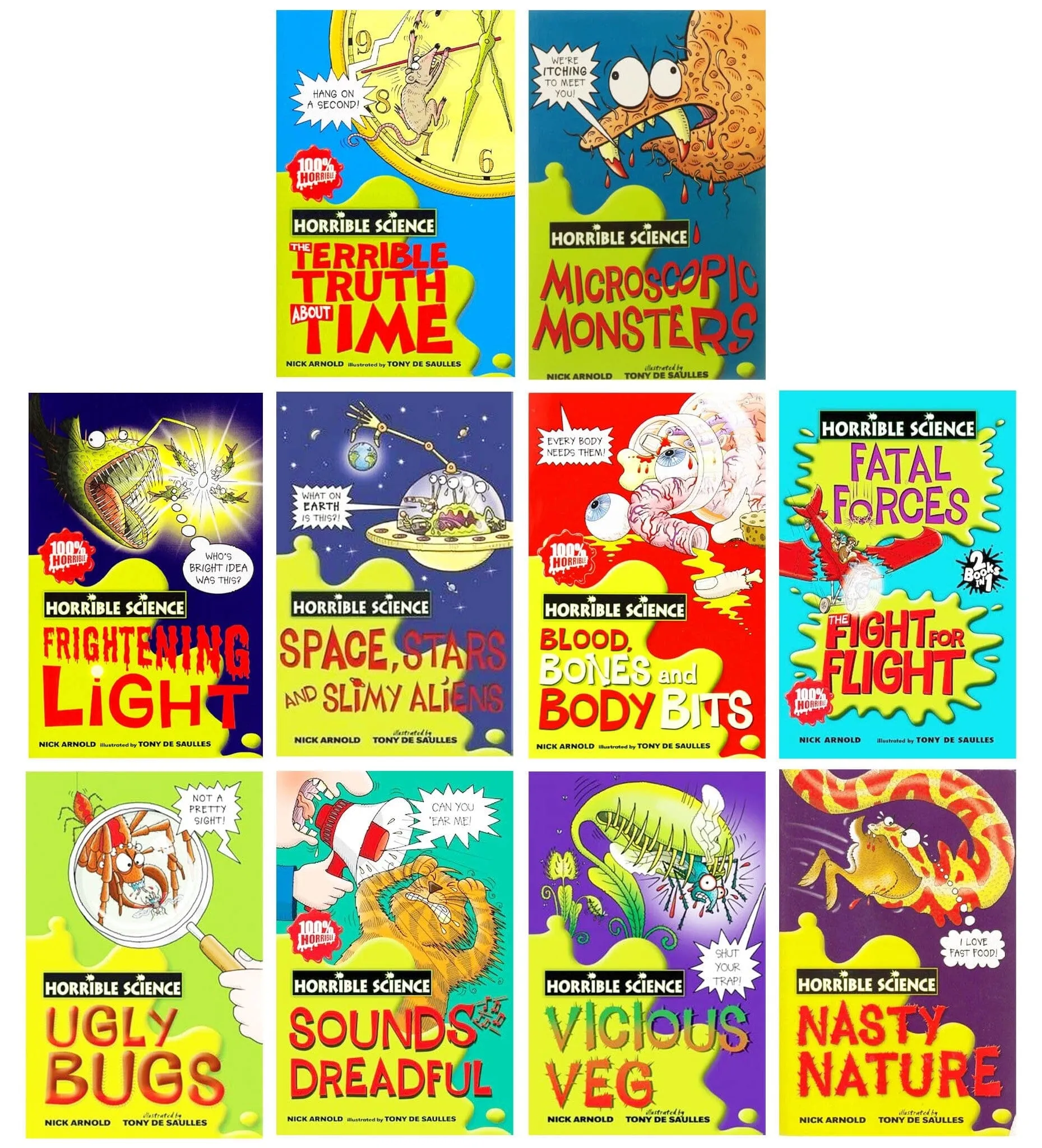 Horrible Science by Nick Arnold 10 Books Collection - Ages 9-14 - Paperback