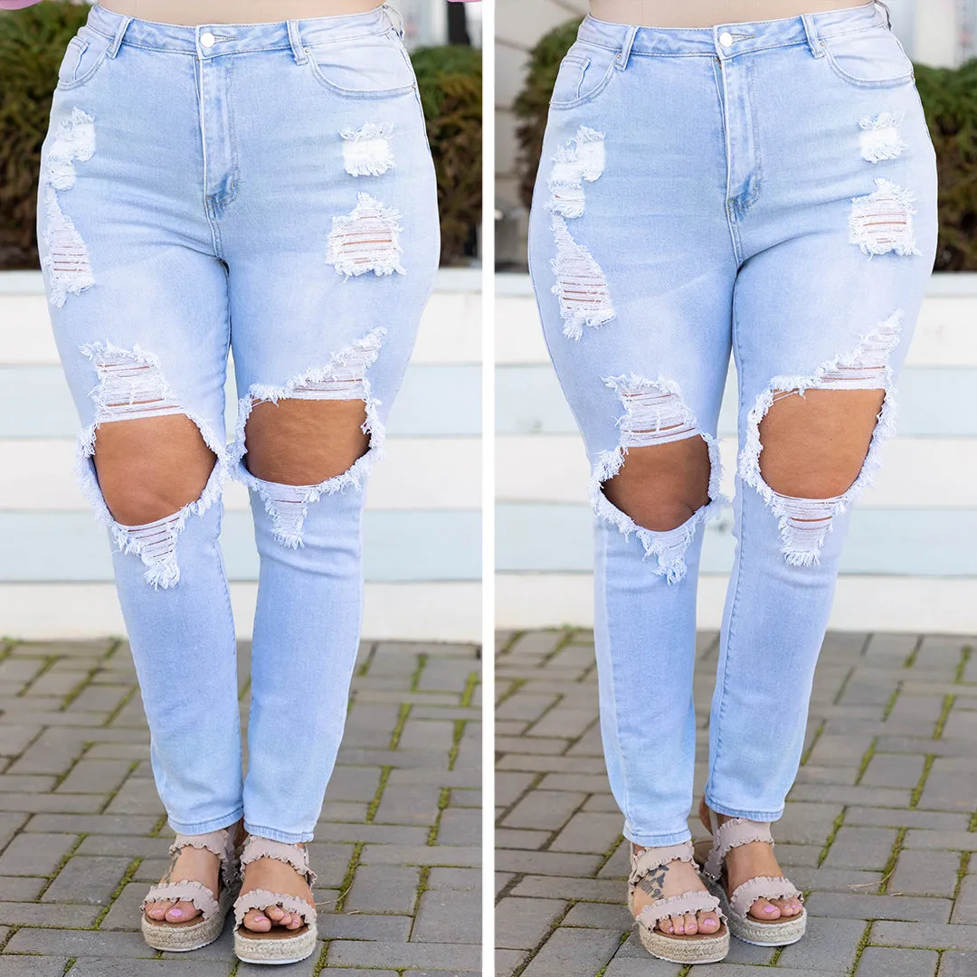I'll Give My Review Jeans, Light Wash