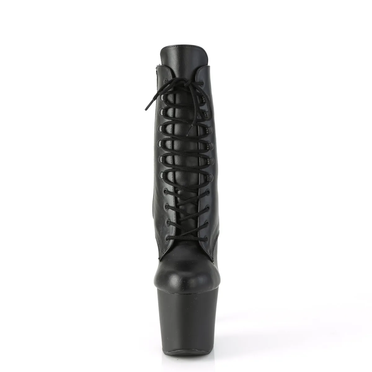 IRONGRIP-1020 Pleaser Black Faux Leather Sexy Platform Shoes (Pole Dancing Heels)