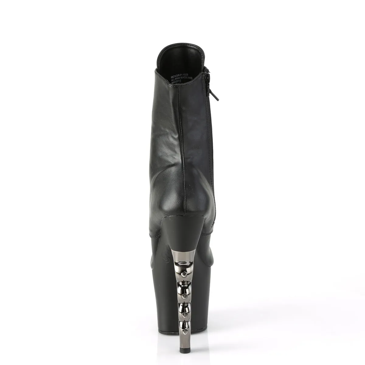 IRONGRIP-1020 Pleaser Black Faux Leather Sexy Platform Shoes (Pole Dancing Heels)