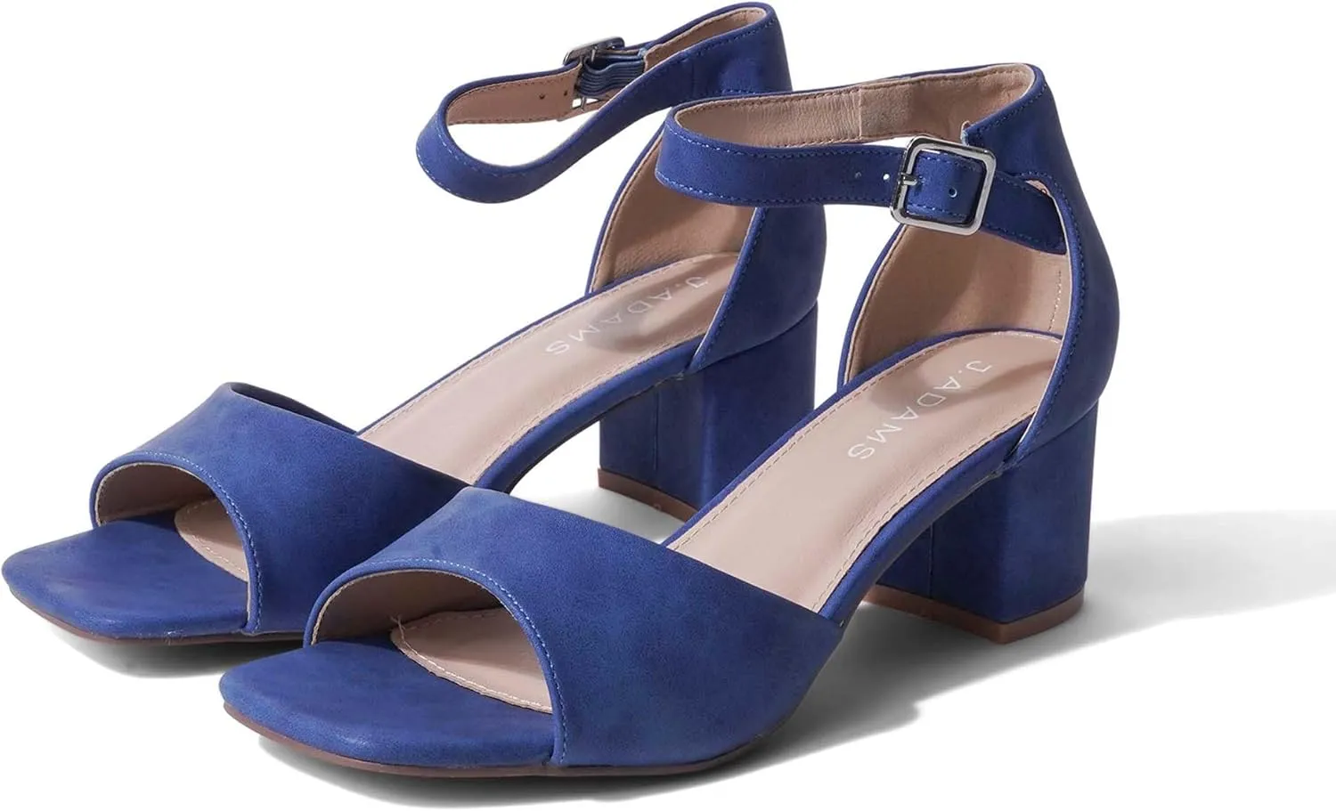 J. Adams Ruth Heeled Sandal ?C Low Block Heels for Women, Short Heel Bridal & Wedding Shoes, Dressy Prom Heels, Elegant Formal Dress Shoes for Bride