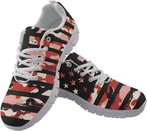 KEIAHUAN Womens Walking Shoes Mesh Running Shoes Lace Up Fashion Sport Gym Jogging Tennis Shoes