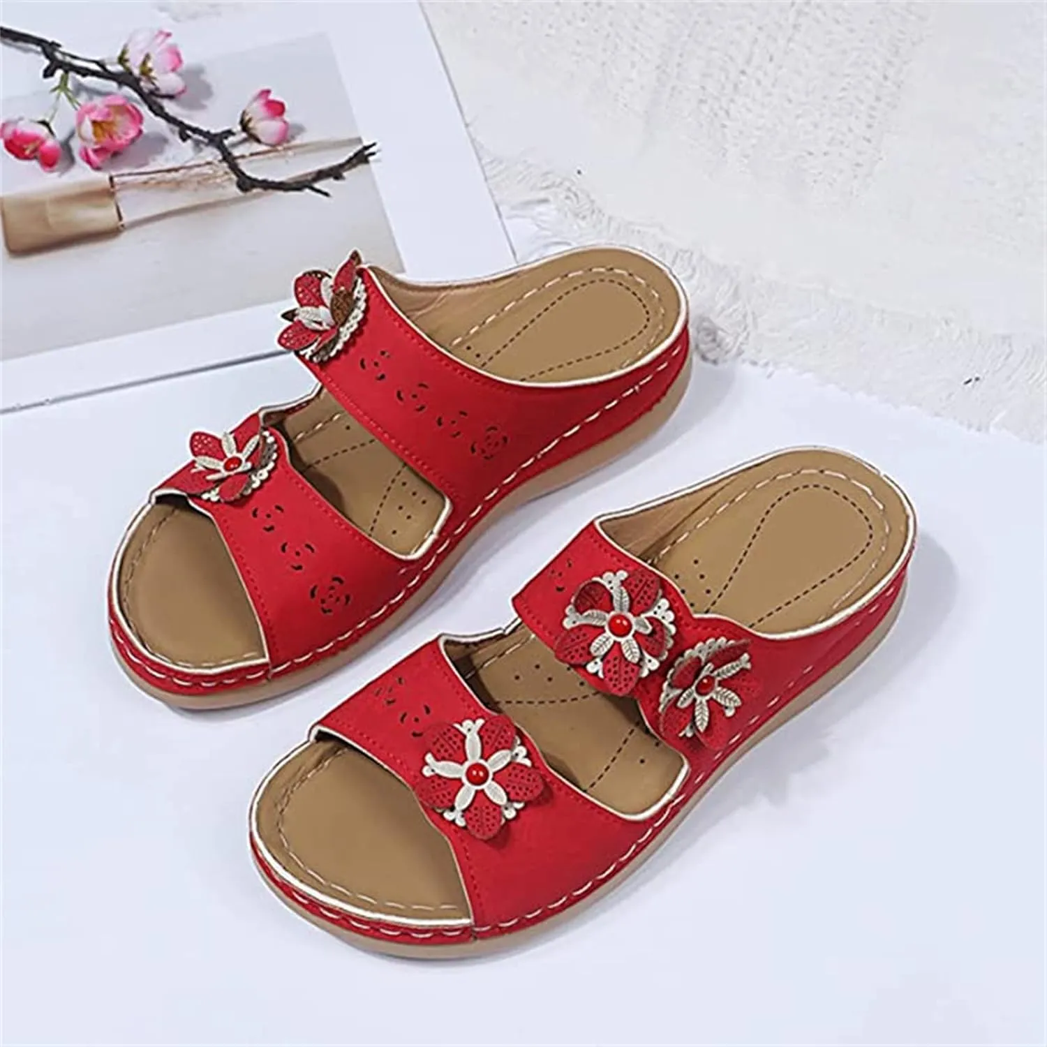 Ladmiple Orthopedic Dress Sandals For Women Plantar Fasciitis Comfortable Casual Summer Orthotic Flip Flops With Arch Support
