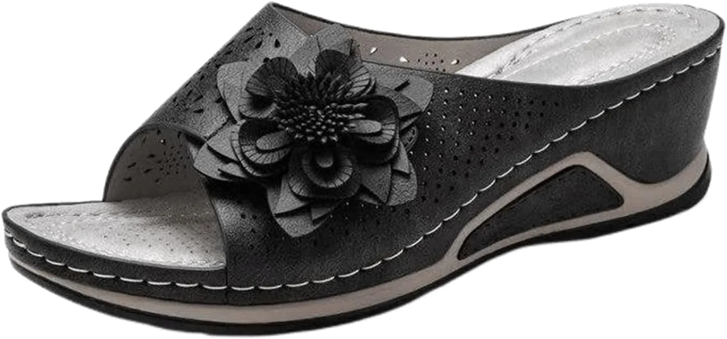 Ladmiple Orthopedic Slippers For Women Plantar Fasciitis Orthotic Sandals Slides Comfortable Dressy Summer Walking Flip Flops