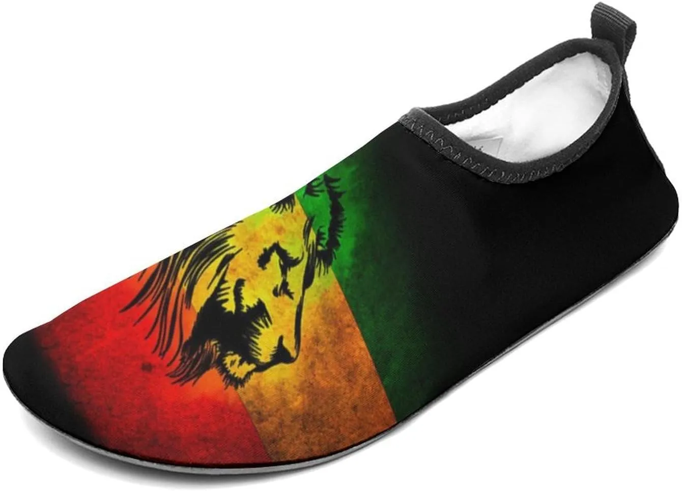 Lion of Judah Rastafara Water Shoes Quick Dry Aqua Socks Womens Men Slip On Barefoot Shoes