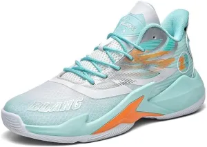 Men's Basketball Shoes High Top Anti Slip Breathable Fashionable Sports Shoes Lace Up Sports Training Boots